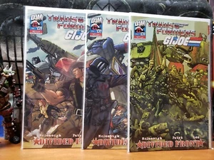 Transformers G.I. Joe Divided Front 3 #1 (2004) Variants Dreamwave VF++ - Picture 1 of 4