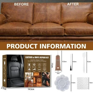 Leather Repair Kit For Furniture Leather Repair Paint Gel Vinyl Repair Kitrestor - Picture 1 of 6