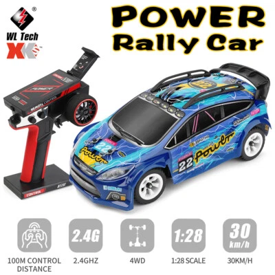 Wltoys 284010 Mini 4WD Drift 2.4G 1/28 RC Rally Car  30km/h LED Transmitter RTR - Image 1 of 4