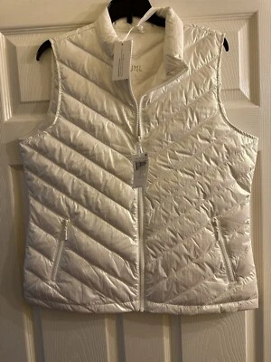 Colete acolchoado iridescente J. McLaughlin Eira novo com etiquetas grande $218 - Imagem 1 de 4