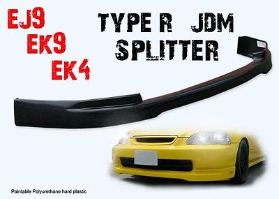 Honda Civic Type R F/lip Jdm 96-98 3d Front Lip Splitter Ek4 Ek9 Ej9 Vti Z0159 • 94.99€