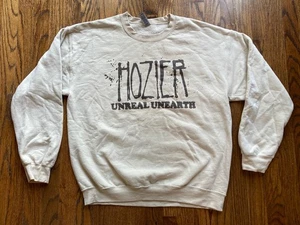 Hozier Unreal Unearth Sweatshirt Herren Größe Large Tour doppelseitig beige Promo - Bild 1 von 8