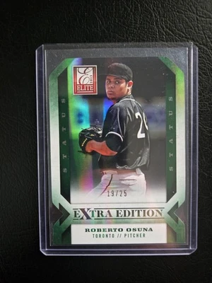 2013 Panini Elite Status Extra Edition Green Die-cut #89 Roberto Osuna #19/25 - Image 1 of 2
