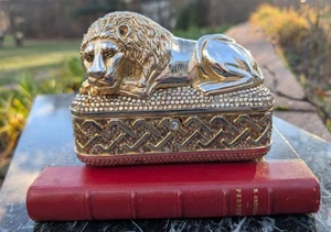 Vintage 1960er Judith Leiber Löwe Minaudiere Clutch Handtasche mit seltenen Allover Kristallen - Bild 1 von 7