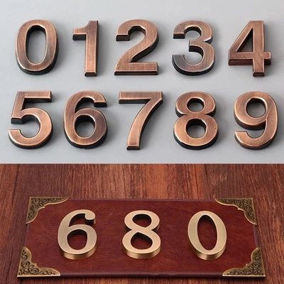 For Mailbox House Door Hotel Door Number Door Sign 50*35*6mm Door Label - Image 1 of 4