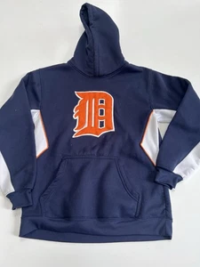Genuine Merchandise Youth Detroit Tigers  embroidered Hoodie NAVY - LARGE - Picture 1 of 2