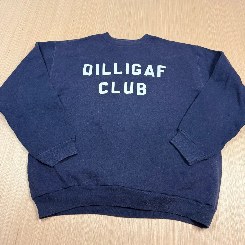 Sudadera deportiva Russell vintage años 80 desteñida azul marino XL diligaf Christie Lake Foto 1 de 4