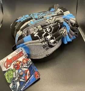 Marvel Black Panther No Show Boys 12Pairs  Socks Sz 9-11 - Picture 1 of 7