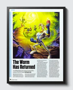 EarthWorm Jim 3D Nintendo DSiWare Glossy Ad Poster Print Unframed G1549 - Picture 1 of 4