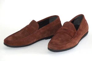 HUGO BOSS Moccasins, Mod. Flairone_Mocc_sd, Size EU 42 / US 9, Dark Red - Picture 1 of 9