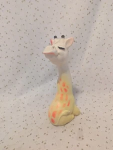 Vintage Giraffe Rubber Squeak Squeaker Toy Baby Joy 1970 kitschy - Picture 1 of 6
