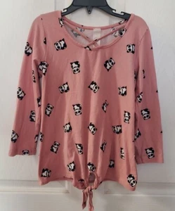 Girls Bella JS top blouse size 6x multi colors pandas 3/4 sleeves - Picture 1 of 8