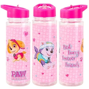 Frasco de botella de agua Skye & Everest con pajita transparente niños niñas Paw Patrol - Imagen 1 de 4