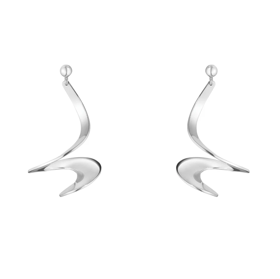 Brincos de prata esterlina Georg Jensen #370 - MOEBIUS - Vivianna Torun - Imagem 1 de 1
