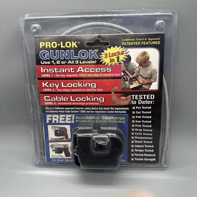 Pro-Lok Gunlok Trigger and Cable  Lock GL650KA Meets CA  - Image 1 of 2