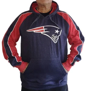 Sudadera con capucha polar de los New England Patriots para hombre de Old Time Football - Imagen 1 de 3