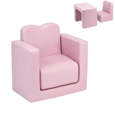 США трансформируемый детский диван многофункциональный диван детский девочек розовый стол и стул комплект - Изображение 1 из 4
