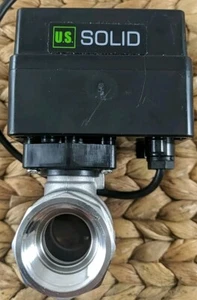 U.S. Solid Motorized Ball Valve with Indicator Lights 3/4 in Stainless Steel N/O - Picture 1 of 5