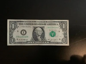 2013 $1 DOLLAR BILL I01110112A Trinary (012) - Picture 1 of 4