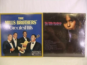 The Mills Brothers LP LOT Greatest Hits 1976 & My Shy Violet 1968 NM Dot 25872 - Picture 1 of 4