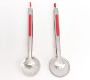 Juego de 2 coladores de pinza de acero inoxidable Henning Lee modelo K90318 - Imagen 1 de 6