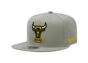 Mitchell & Ness Boys Cap Chicago Bulls Windy City NBA Finals Gray Hat Size 6 7/8 - Picture 1 of 5