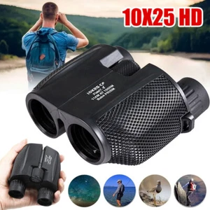 10X25 HD High Power Binoculars 10x Magnification Wide View Telescope Foldable US - Picture 1 of 18