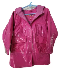 Wippette Girls Size 4 Shiny Pink Rain Jacket Coat - Picture 1 of 1
