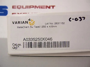 7952 VARIAN MATACHEM 5HE TAXSIL 250 X 4,6 MM AO335250X046 HPLC SÄULE - Bild 1 von 4