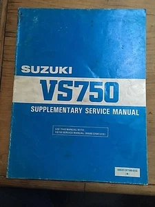 Genuine (OE) Suzuki VS750 1988 Supplementary Service Manual 99501-37100-01E - Picture 1 of 4