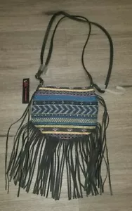 No Boundaries unique Fringe Crossbody Bag One Size multi color *Brand NEW* - Picture 1 of 6