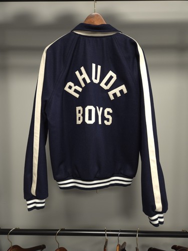 Giacca bomber firmata RHUDE lana "RHUDE BOYS" taglia M $1695