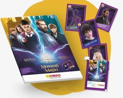 CARDS HARRY POTTER MOMENTI MAGICI CONAD 2024 SCEGLI LA TUA CARD