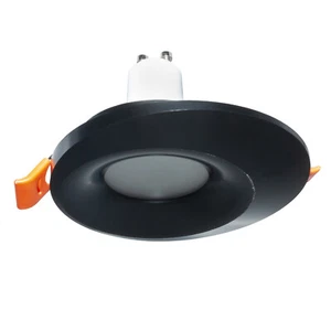 Faretto nero lampada LED 8W GU10 incasso 65mm luci soffitto negozio cucina 230V - Imagen 1 de 7