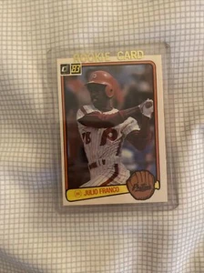 Julio Franco Donruss Rookie 1983 #525 Rare Card - Picture 1 of 3