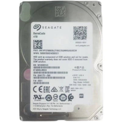 4TB Seagate Barracuda ST4000LM024 2.5" SATA III Hard Drive HDD - Image 1 of 4