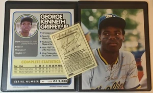 Ken Griffey Jr. 8x10 Card + 8x10 Photo with Facsimile Gold Autograph 1129/2000 - Picture 1 of 5
