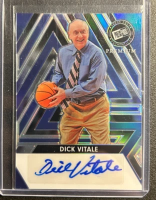 Dick Vitale AUTO #ed 3/3 Press Pass Premium 2024 Autograph Signature Signed HOF - Image 1 of 2