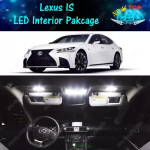 CANBUS White LED Lights Interior Package for 2014 - 2019 Lexus IS250 IS350 200t - Foto 1 di 10