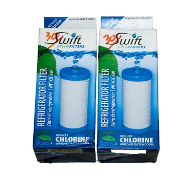 - Lote de dos - Filtro de agua para refrigerador Swift Green Filters WF1CB-SW Foto 1 de 2