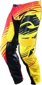 Answer Racing Alpha Air Vented Men's MX Motorcycle Pants - Yellow/Red / Size 34 - Picture 1 of 2