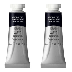 2x Winsor & Newton 14ml Professional Watercolour Artist Paint Neutral Tint S1 - Picture 1 of 3