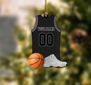 Personalized Basketball Uniform Christmas Ornament Gift For Basketball Players