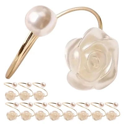  12 Pcs Rond De Serviette Mariage Ronds Anneaux Occidentale Porte-serviettes - Immagine 1 di 4