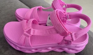Skechers Women's Size 8 Quarter Strap Fisherman Sandal Bubble Gum Pink Foaming S - Picture 1 of 11