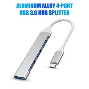 Mini USB Type C Hub 4Port Adapter USB3.1Multi Splitter 4in1 Docking Station* - Afbeelding 1 van 16