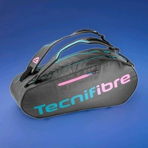 PACK DE 6 raquetas de tenis TECNIFIBRE T.REBOUND 6R bolsa de transporte mochila negra Pnk - Imagen 1 de 5