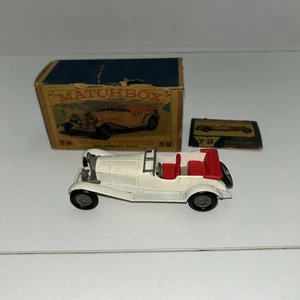 Matchbox Models of Yesteryear Y-10 1928 White Mercedes Benz 36/220 BAD BOX - Picture 1 of 7