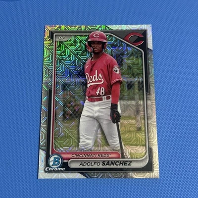 2024 Bowman Chrome - Adolfo Sanchez Mojo Image Variation BCP-252 SP Reds  - Image 1 of 3
