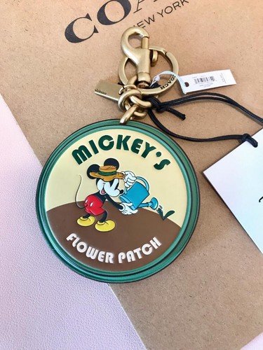 Ciondolo borsa DISNEY COACH in pelle conciata a guanto Disney x Coach Topolino